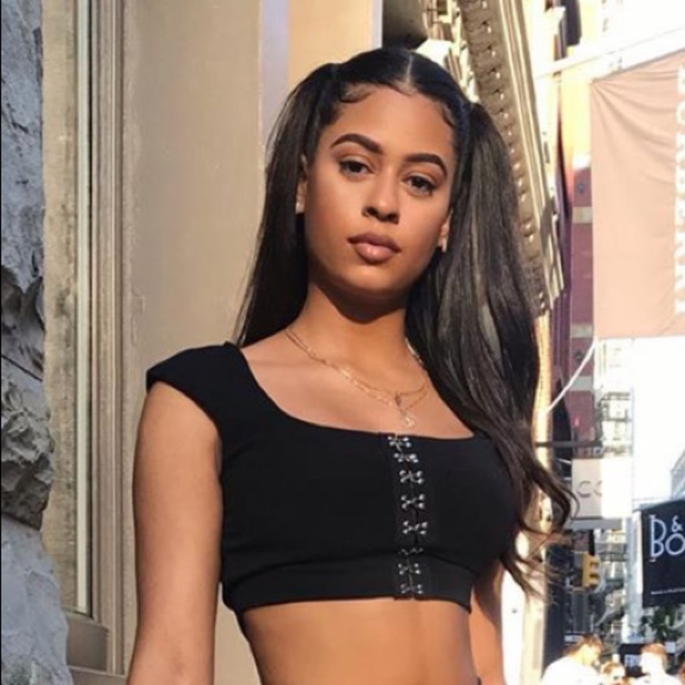 Black crop top